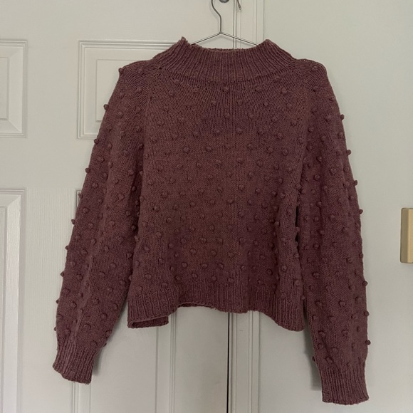 Misha and Puff inspired antique rose popcorn sweater - Picture 2 of 3